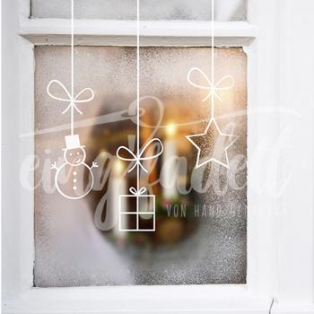 Plotterdatei 'Weihnachtsdeko Fenster'